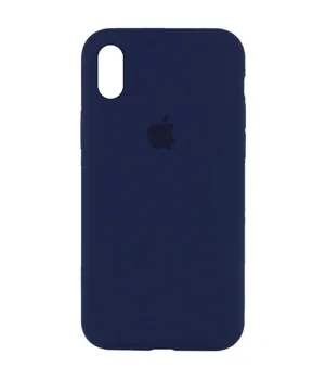 Чохол Silicone Case Full Protective (AA) для Apple iPhone X / XS Синій / Deep navy