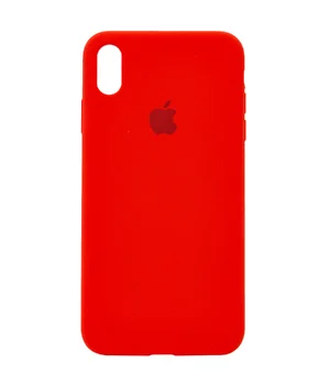 Чохол Silicone case (A) (з закритим низом) для Apple iPhone X / XS Червоний / Red
