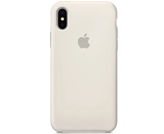 Чехол Silicone Case (AA) для Apple iPhone X/XS Бежевый / Creamy White