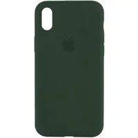 Чехол Silicone Case Full Protective (AA) для Apple iPhone X/XS Зеленый / Cyprus Green