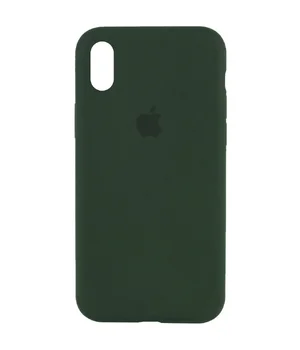 Чехол Silicone Case Full Protective (AA) для Apple iPhone X/XS Зеленый / Cyprus Green