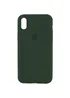 Чехол Silicone Case Full Protective (AA) для Apple iPhone X/XS Зеленый / Cyprus Green