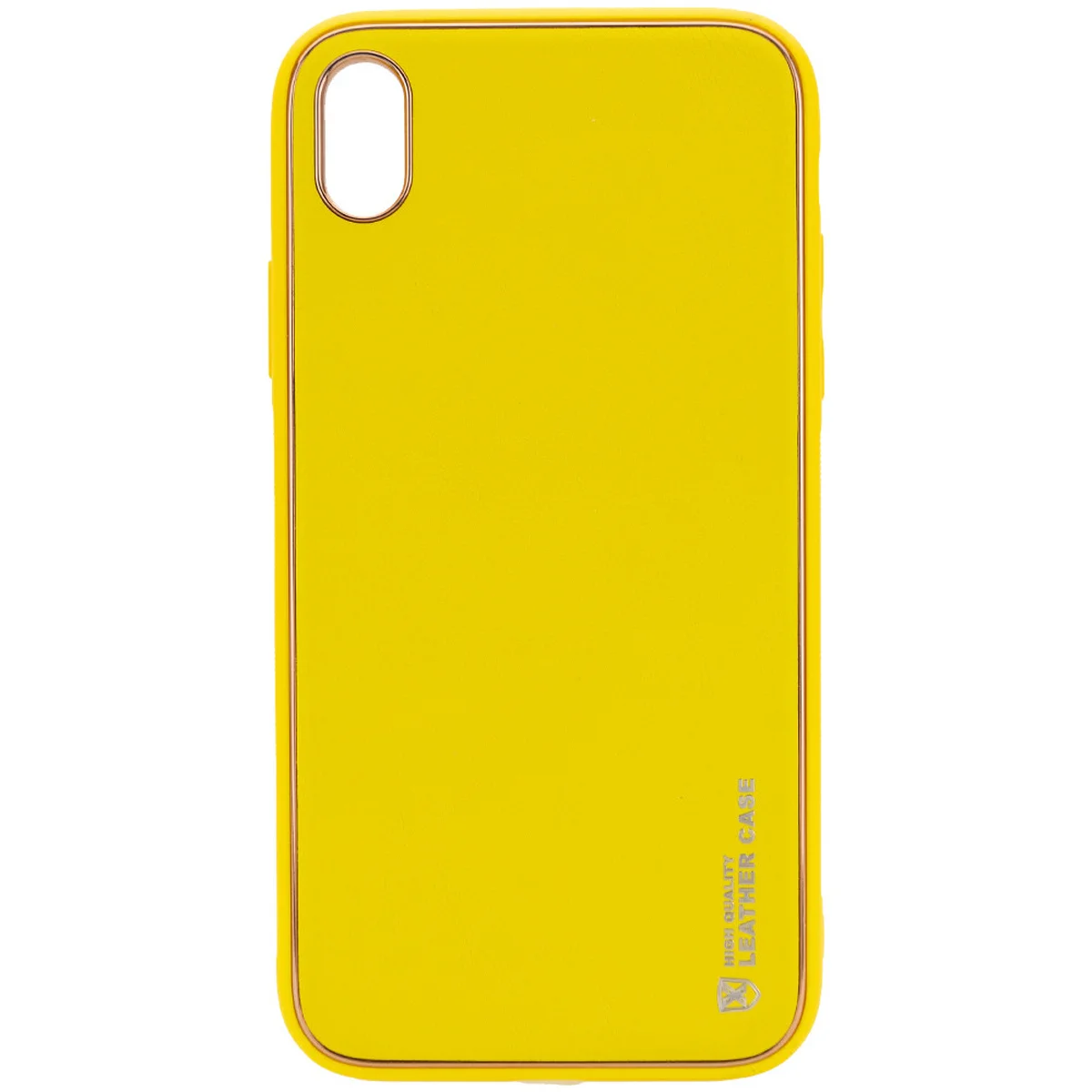 Кожаный чехол Xshield для Apple iPhone X / XS (5.8") Желтый / Yellow