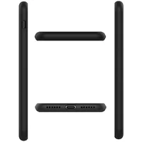 Чехол Silicone case (A) (с закрытым низом) для Apple iPhone X/XS Черный / Black