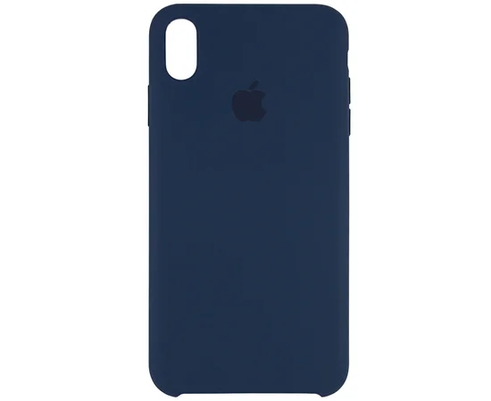 Чехол Silicone case (AAA) для Apple iPhone X/XS Синий / Cosmos Blue