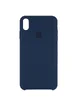 Чехол Silicone case (AAA) для Apple iPhone X/XS Синий / Cosmos Blue