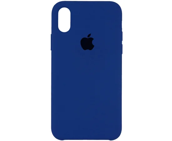 Чехол Silicone Case (AA) для Apple iPhone X/XS Синий / Blue Cobalt