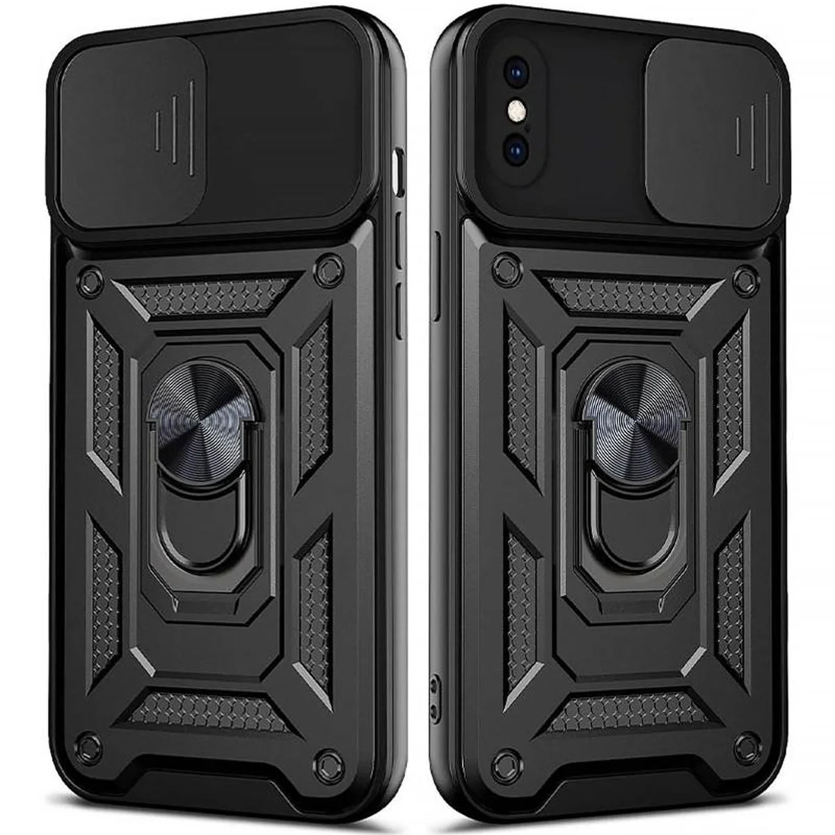 Чехол Ummi Camshield Serge Ring для Apple iPhone X / XS (5.8") Черный