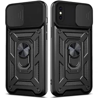 Чехол Ummi Camshield Serge Ring для Apple iPhone X / XS (5.8") Черный