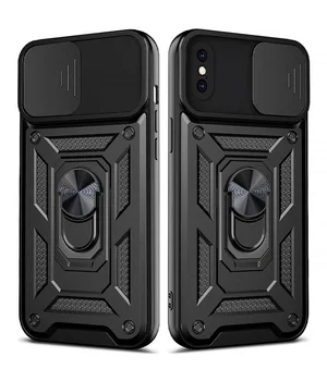Чехол Ummi Camshield Serge Ring для Apple iPhone X / XS (5.8") Черный