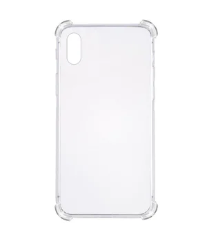 TPU чохол GETMAN Ease logo посилені кути для Apple iPhone X / XS (5.8 ") Прозорий / Transparent