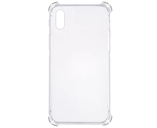 TPU чехол GETMAN Ease logo усиленные углы для Apple iPhone X / XS (5.8") Прозрачный / Transparent