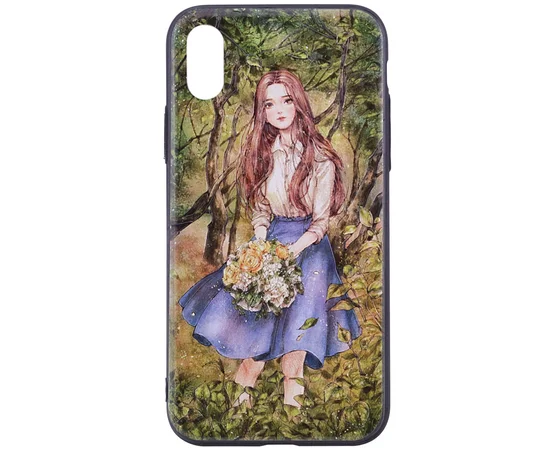 TPU+PC чехол YCT картина для Apple iPhone X/XS Девочка в саду