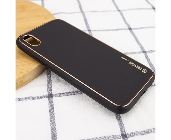 Кожаный чехол Xshield для Apple iPhone X / XS (5.8") Черный / Black