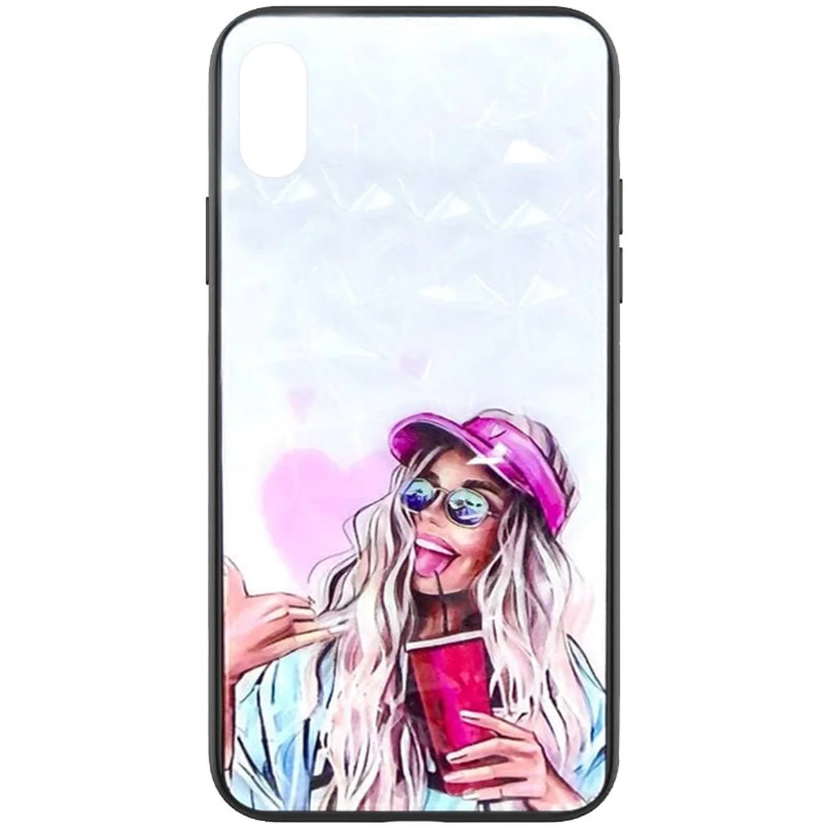 TPU+PC чехол Prisma Ladies для Apple iPhone X / XS (5.8") Cocktail