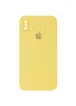 Чехол Silicone Case Square Full Camera Protective (AA) для Apple iPhone XS (5.8") Желтый / Canary Yellow