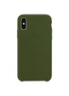 Чехол Silicone Case (AA) для Apple iPhone X/XS Зеленый / Army green