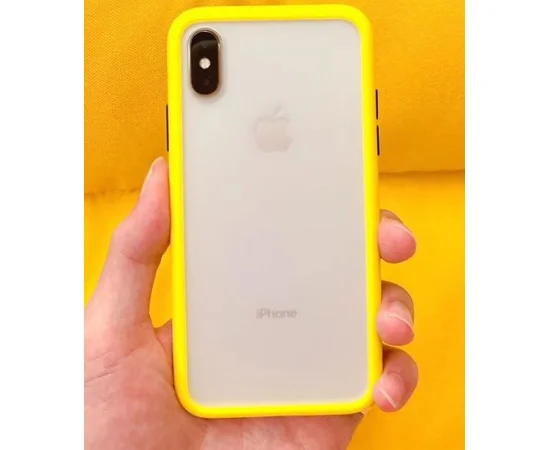 TPU чехол LikGus Maxshield для Apple iPhone X / XS (5.8") Желтый