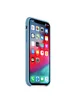 Чехол Silicone case (AAA) для Apple iPhone X/XS Голубой / Cornflower