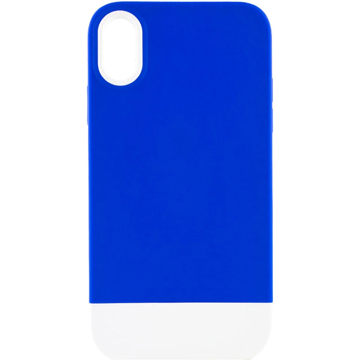 Чехол TPU+PC Bichromatic для Apple iPhone X / XS (5.8") Navy Blue / White