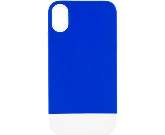 Чехол TPU+PC Bichromatic для Apple iPhone X / XS (5.8") Navy Blue / White