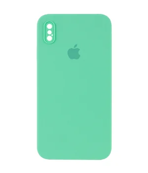 Чохол Silicone Case Square Full Camera Protective (AA) для Apple iPhone XS (5.8 ") Зелений / Spearmint