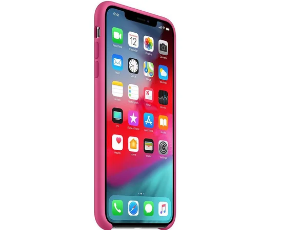 Чехол Silicone case (AAA) для Apple iPhone X/XS Красный / Dragon Fruit