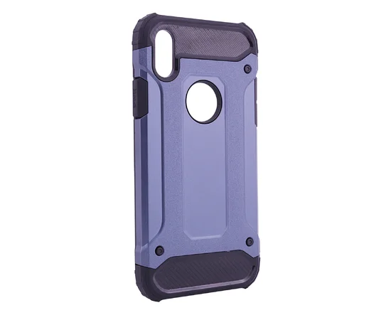Бронированный противоударный TPU+PC чехол Immortal для Apple iPhone X/XS Металл / Gun Metal