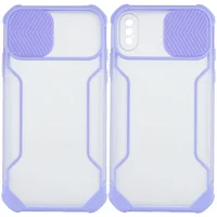 Чехол Camshield matte Ease TPU со шторкой для Apple iPhone X / XS (5.8") Сиреневый