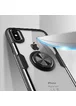 TPU+PC чехол Deen CrystalRing for Magnet (opp) для Apple iPhone X / XS (5.8") Бесцветный / Черный