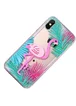 Пластиковая накладка Shine Flamingo для Apple iPhone X (5.8") Зеленые листья