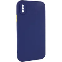 Чехол TPU Square Full Camera для Apple iPhone X / XS (5.8") Синий