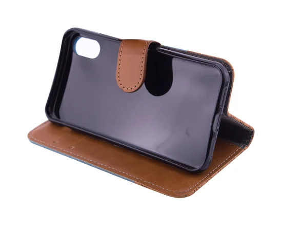 Чехол-книжка Diary c TPU креплением и функцией подставки для Apple iPhone X (5.8") Голубой