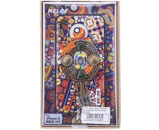 TPU+PC чехол "Keloe" National Style для Apple iPhone X/XS Узор 005