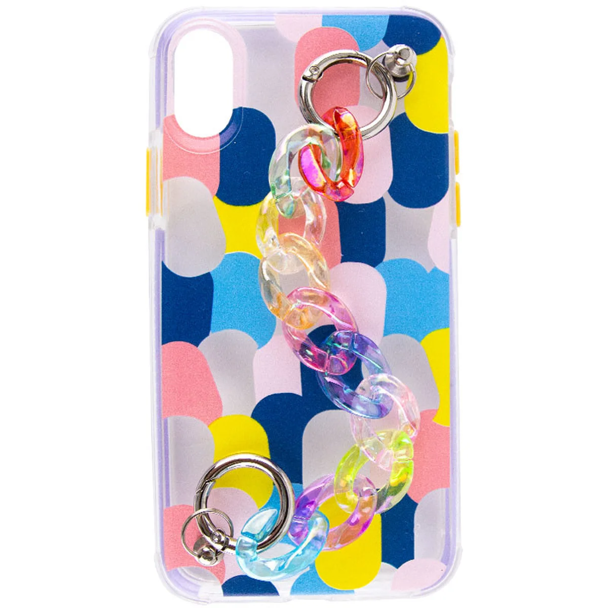 TPU+PC чохол Colorspot з ремінцем-ланцюгом для Apple iPhone X / XS (5.8") Dots