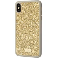 TPU чехол Bling World Brilliant Case для Apple iPhone X / XS (5.8") Золотой