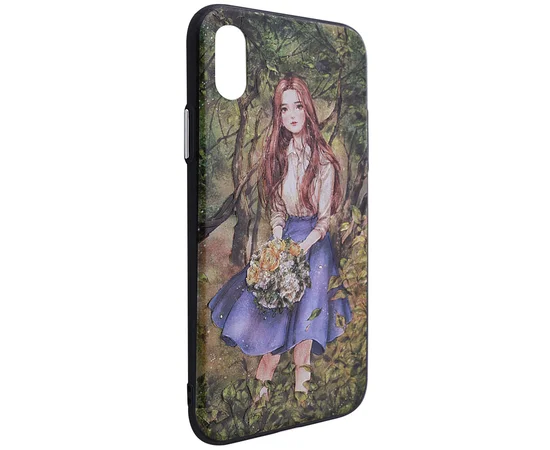 TPU+PC чехол YCT картина для Apple iPhone X/XS Девочка в саду