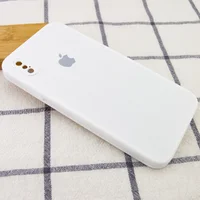 Чехол Silicone Case Square Full Camera Protective (AA) для Apple iPhone XS (5.8") Белый / White