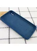 Чехол Silicone Case Square Full Camera Protective (AA) для Apple iPhone XS (5.8") Синий / Navy blue