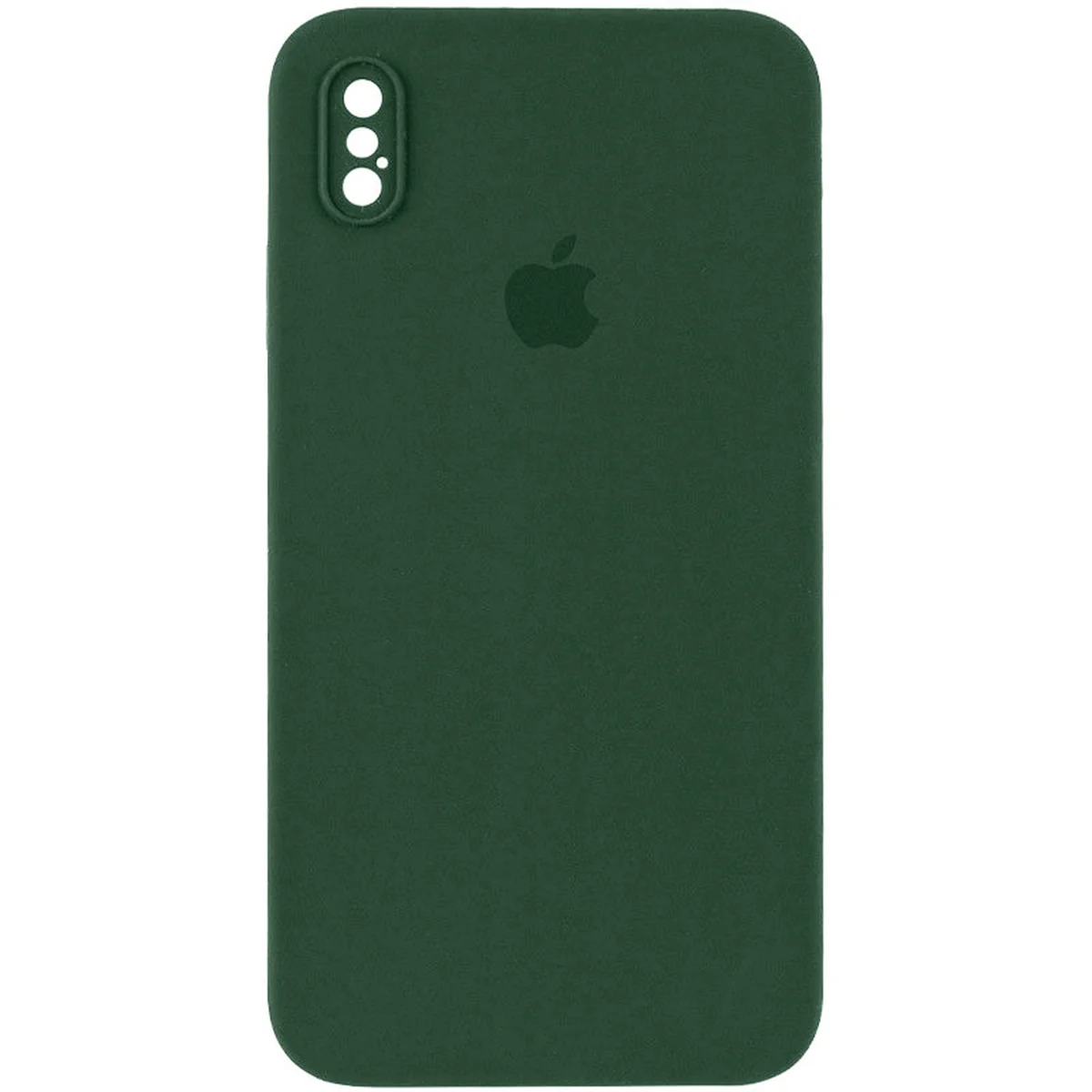 Чехол Silicone Case Square Full Camera Protective (AA) для Apple iPhone XS (5.8") Зеленый / Cyprus Green