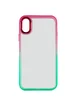 Чехол TPU+PC Fresh sip series для Apple iPhone X / XS (5.8") Салатовый / Розовый