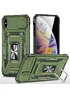 Ударопрочный чехол Camshield Army Ring для Apple iPhone X / XS (5.8") Оливковый / Army Green