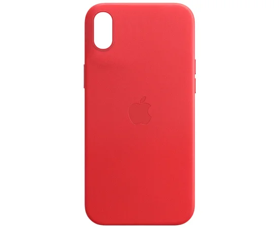 Кожаный чехол Leather Case (AA) для Apple iPhone X / XS (5.8") Crimson
