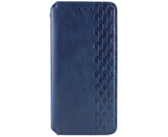 Шкіряний чохол-книжка GETMAN Cubic (PU) для Apple iPhone X/XS (5.8") Синій