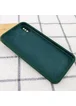 Чехол Silicone Case Square Full Camera Protective (AA) для Apple iPhone XS (5.8") Зеленый / Dark green