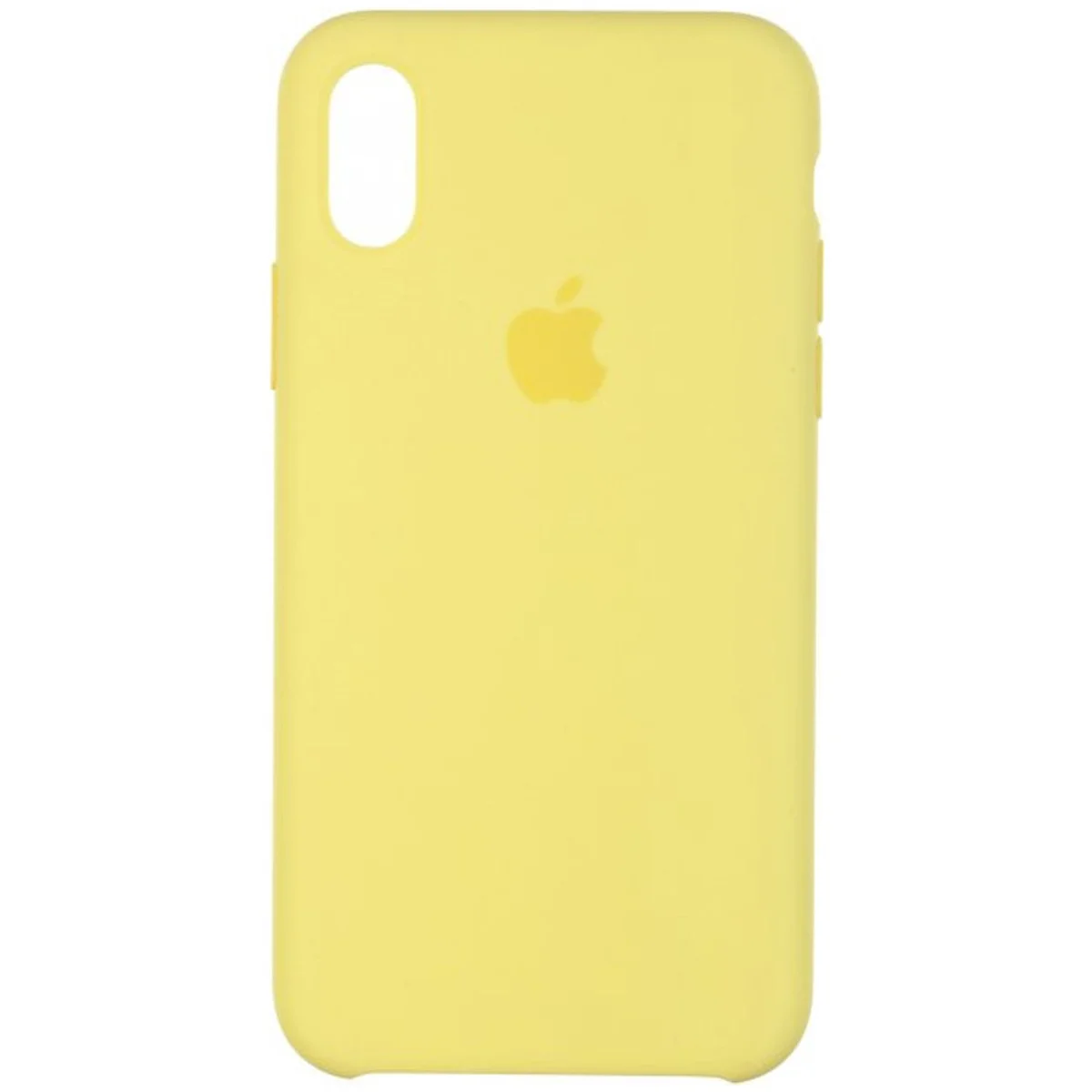 Чехол Silicone Case (AA) для Apple iPhone X/XS Желтый / Lemonade