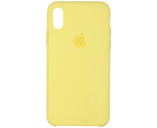 Чехол Silicone Case (AA) для Apple iPhone X/XS Желтый / Lemonade