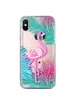 Пластиковая накладка Shine Flamingo для Apple iPhone X (5.8") Зеленые листья