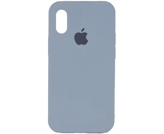 Чехол Silicone Case Full Protective (AA) для Apple iPhone X/XS Голубой / Sweet Blue