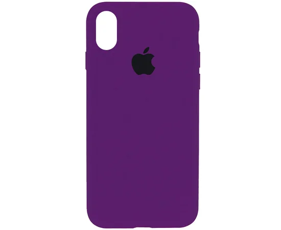 Чехол Silicone Case Full Protective (AA) для Apple iPhone X/XS Фиолетовый / Ultra Violet